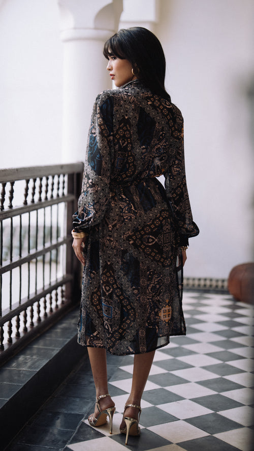 Dress Chemisier Paisley black