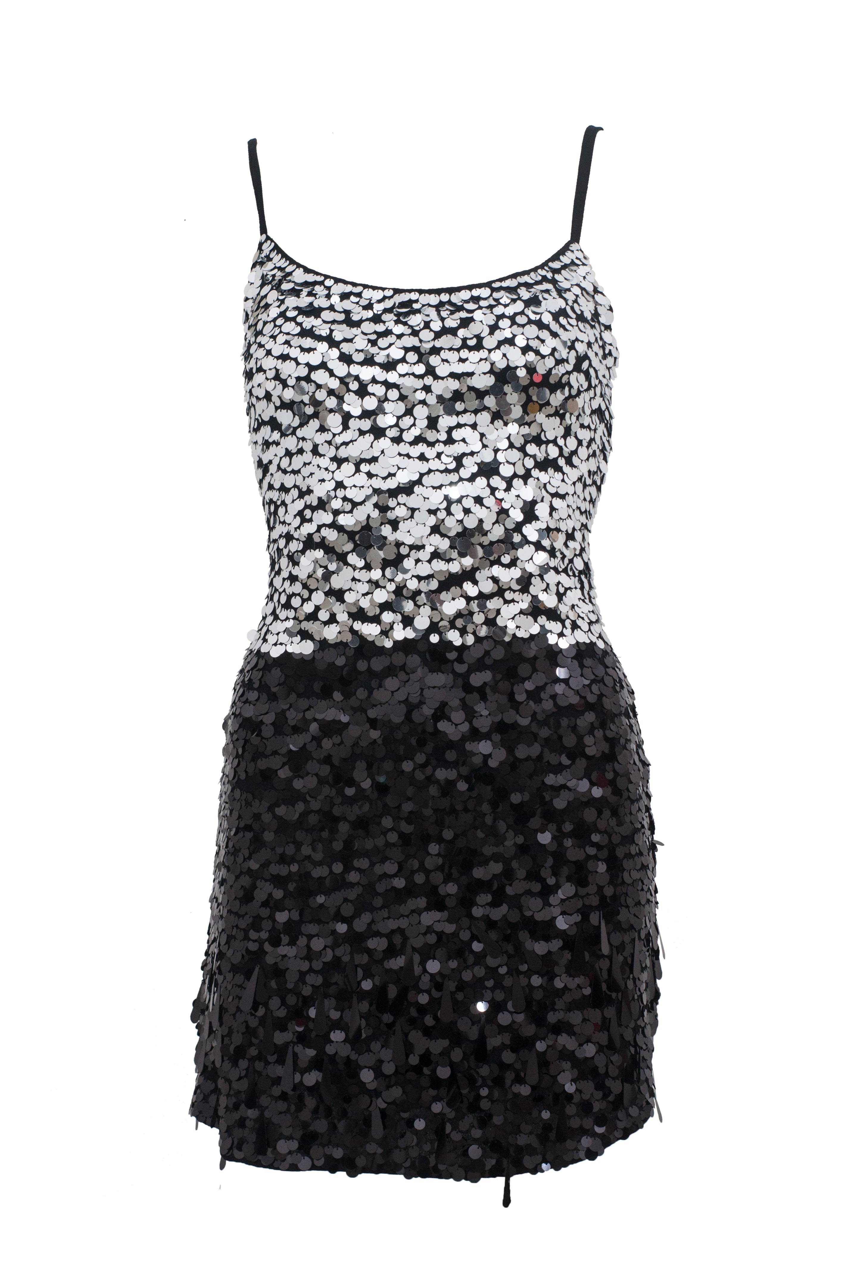 Hailey dress black - silver