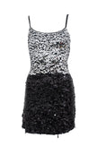 Hailey dress black - silver