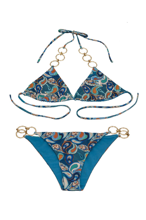 Paisley Blue Bikini