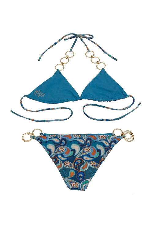 Paisley Blue Bikini