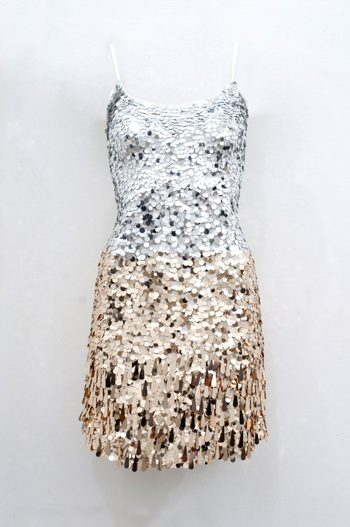 Hailey dress Silver-gold