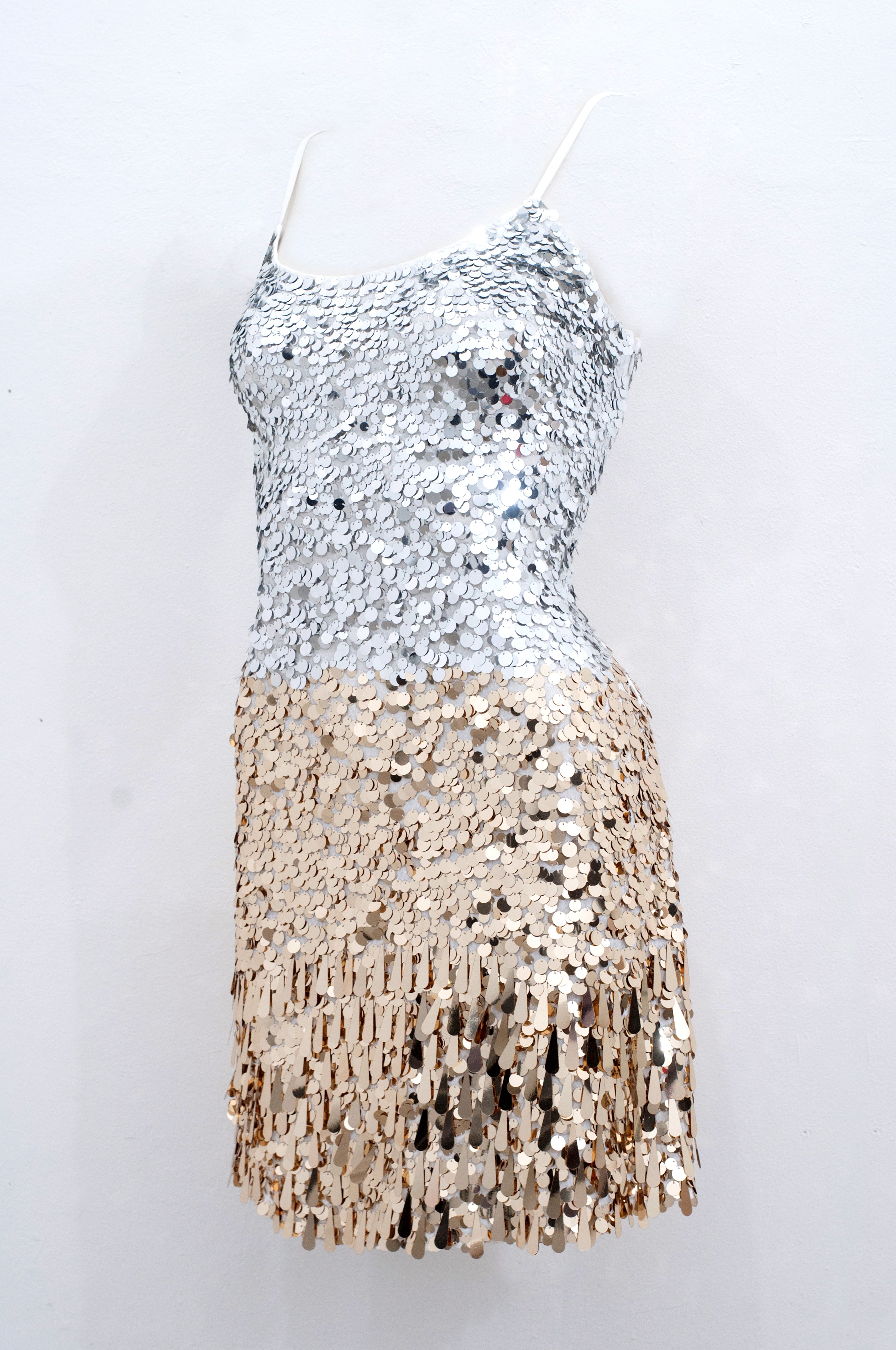 Hailey dress Silver-gold