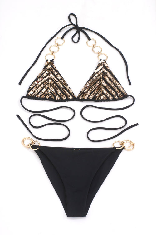 Bikini 3 Rings black