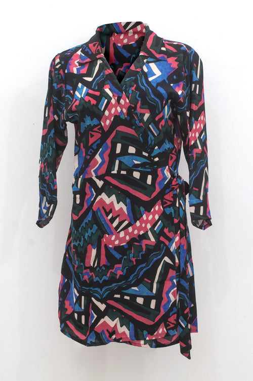 Silk wrap Dress