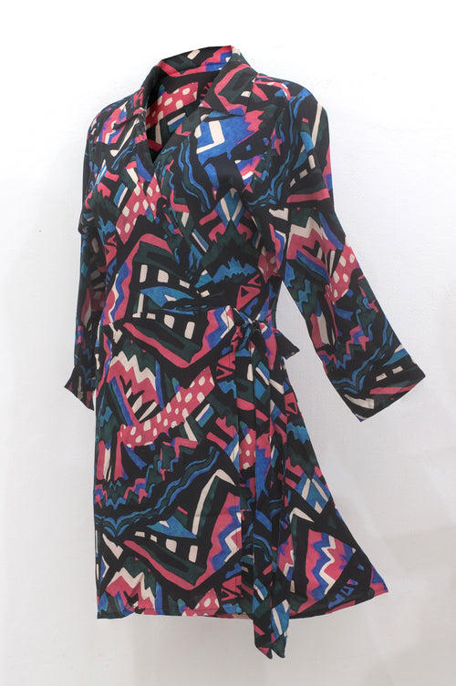 Silk wrap Dress