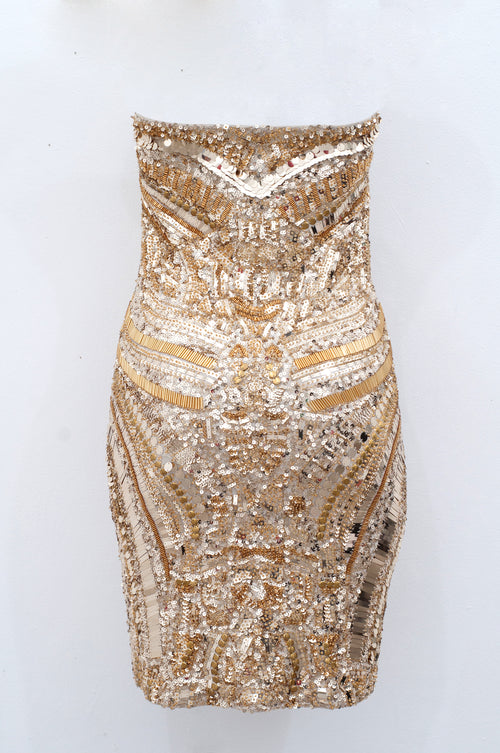 Luxor Tube dress in gold