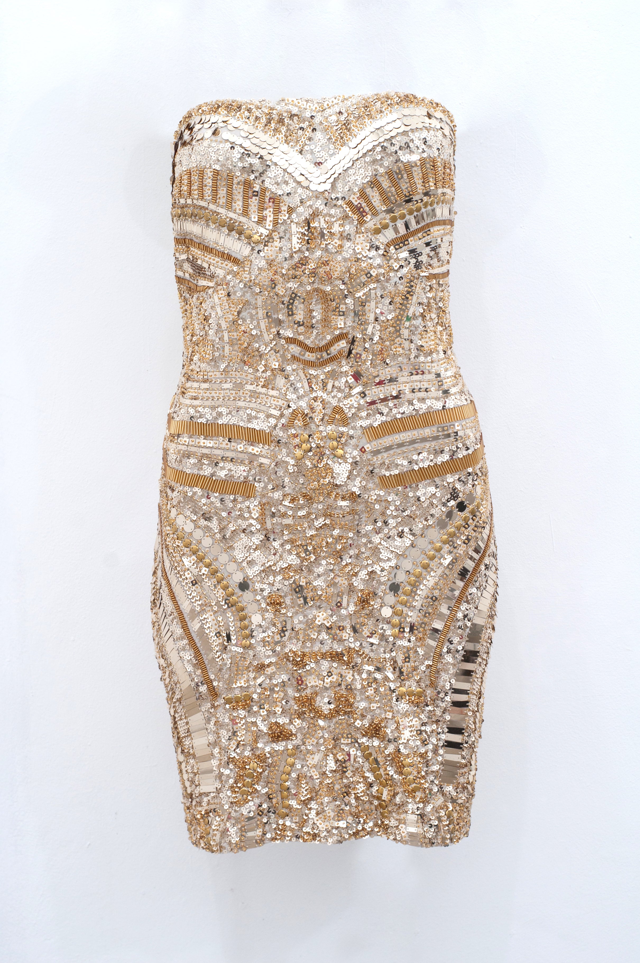 Luxor Tube dress in gold