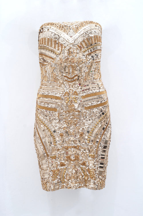 Luxor Tube dress in gold