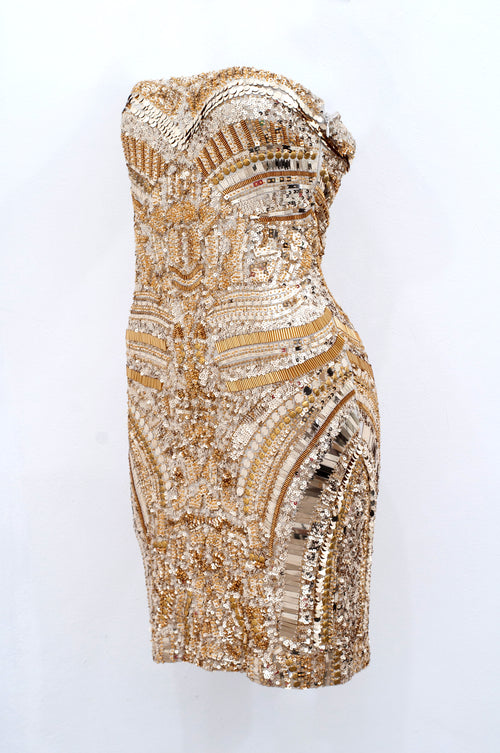 Luxor Tube dress in gold