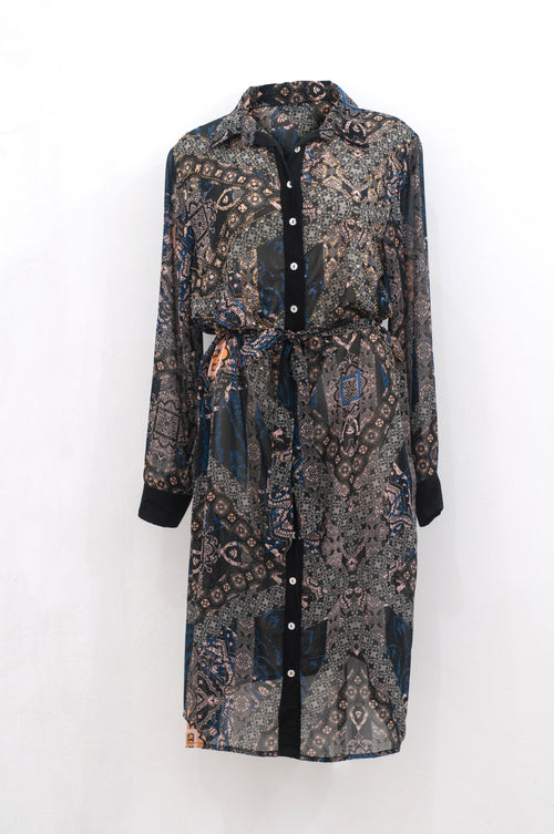 Dress Chemisier Paisley black