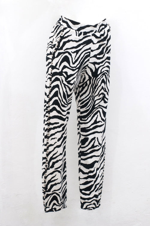 Terry zebra pants