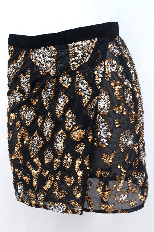 Jaguar wrap skirt