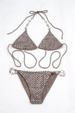 Bikini Chain Crystal taupe