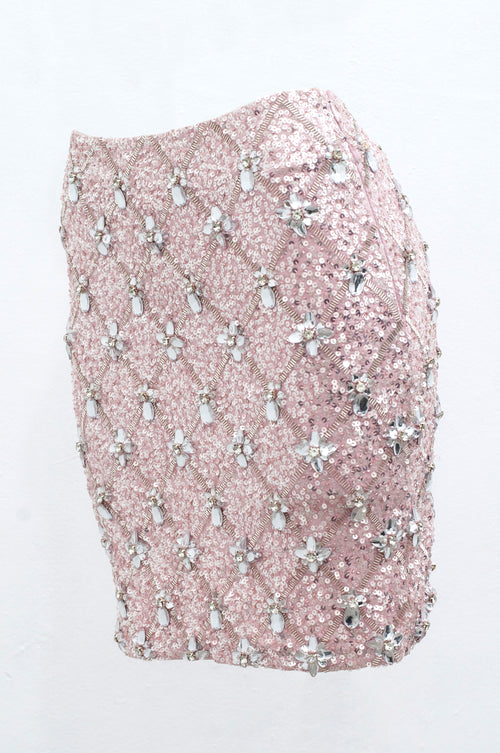 Skirt Jewels dusty pink