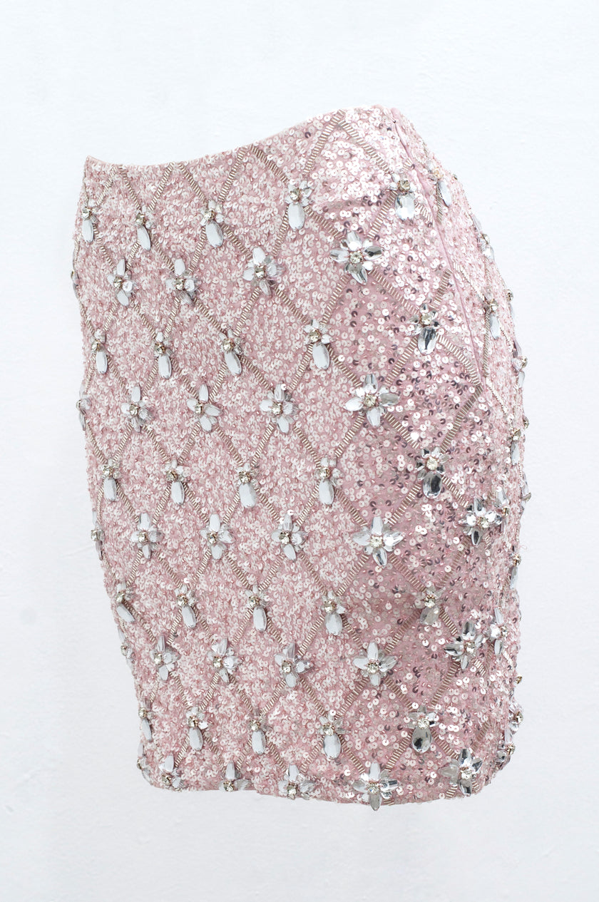 Skirt Jewels dusty pink