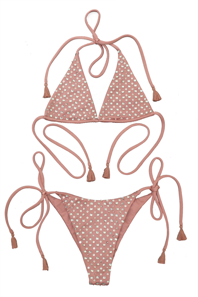 Microkini Crystal Dusty Pink