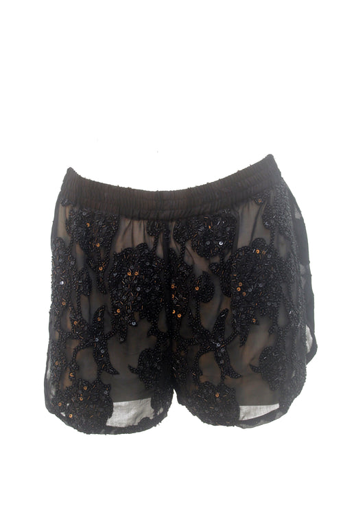 Hot pants lace flower