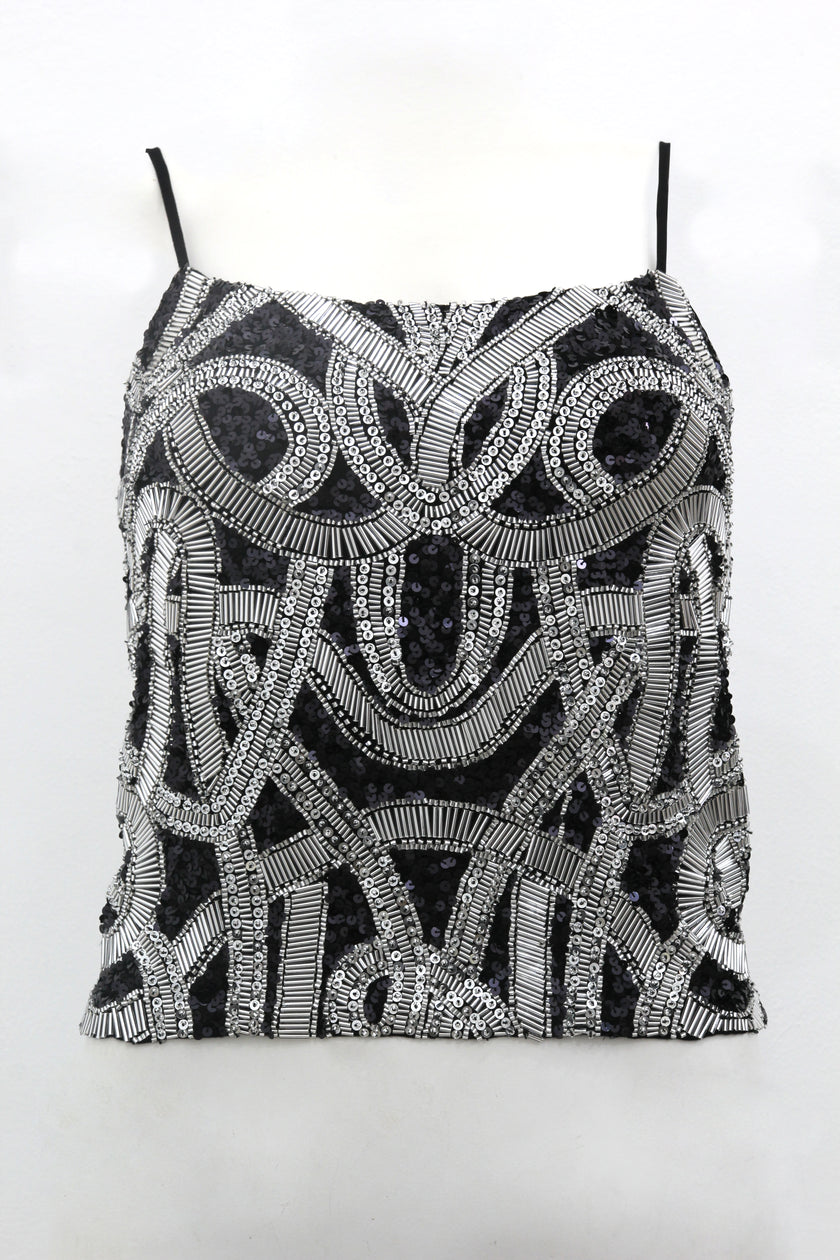 Silver rope Top