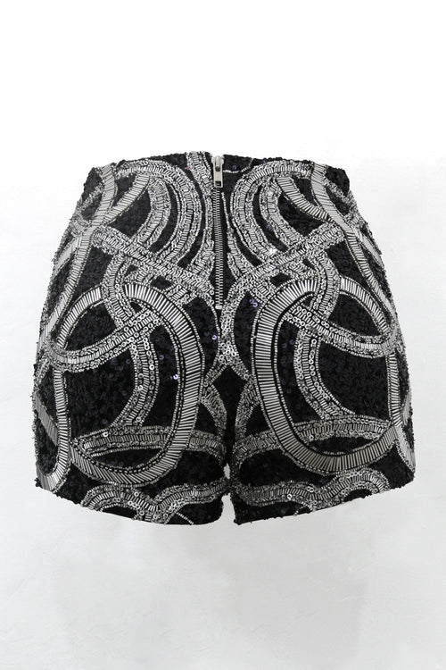 Silver rope shorts