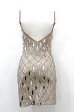 Dress net jewel dusty pink
