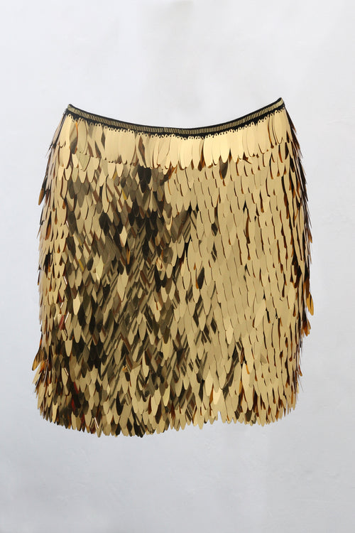 Gold Rain Miniskirt