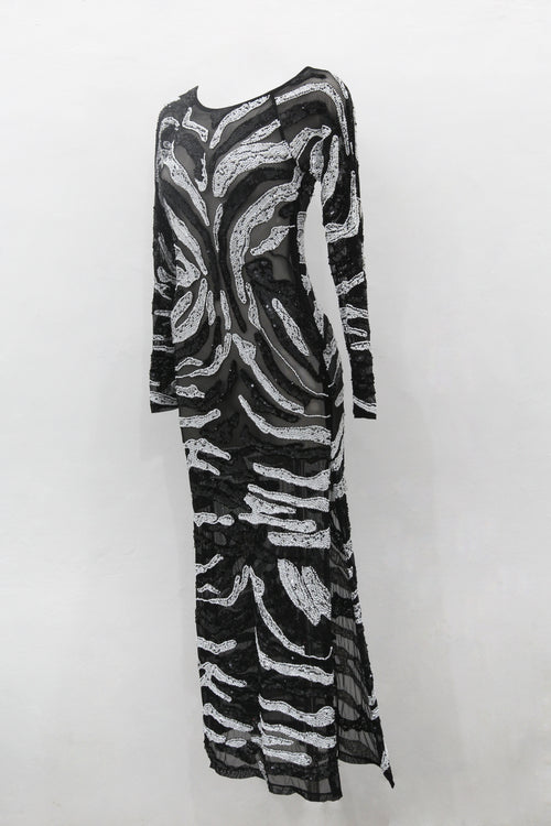 Long Dress Wild Zebra