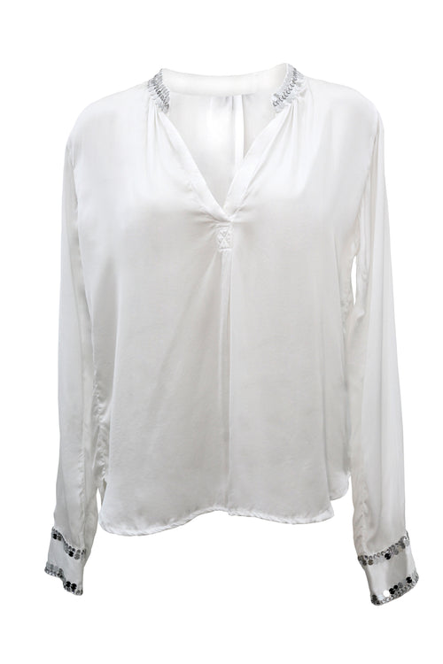 Annalise satin blouse