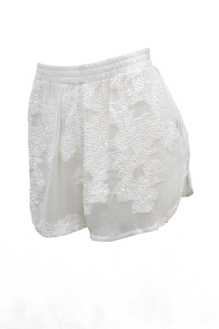 Blossom Beaded shorts