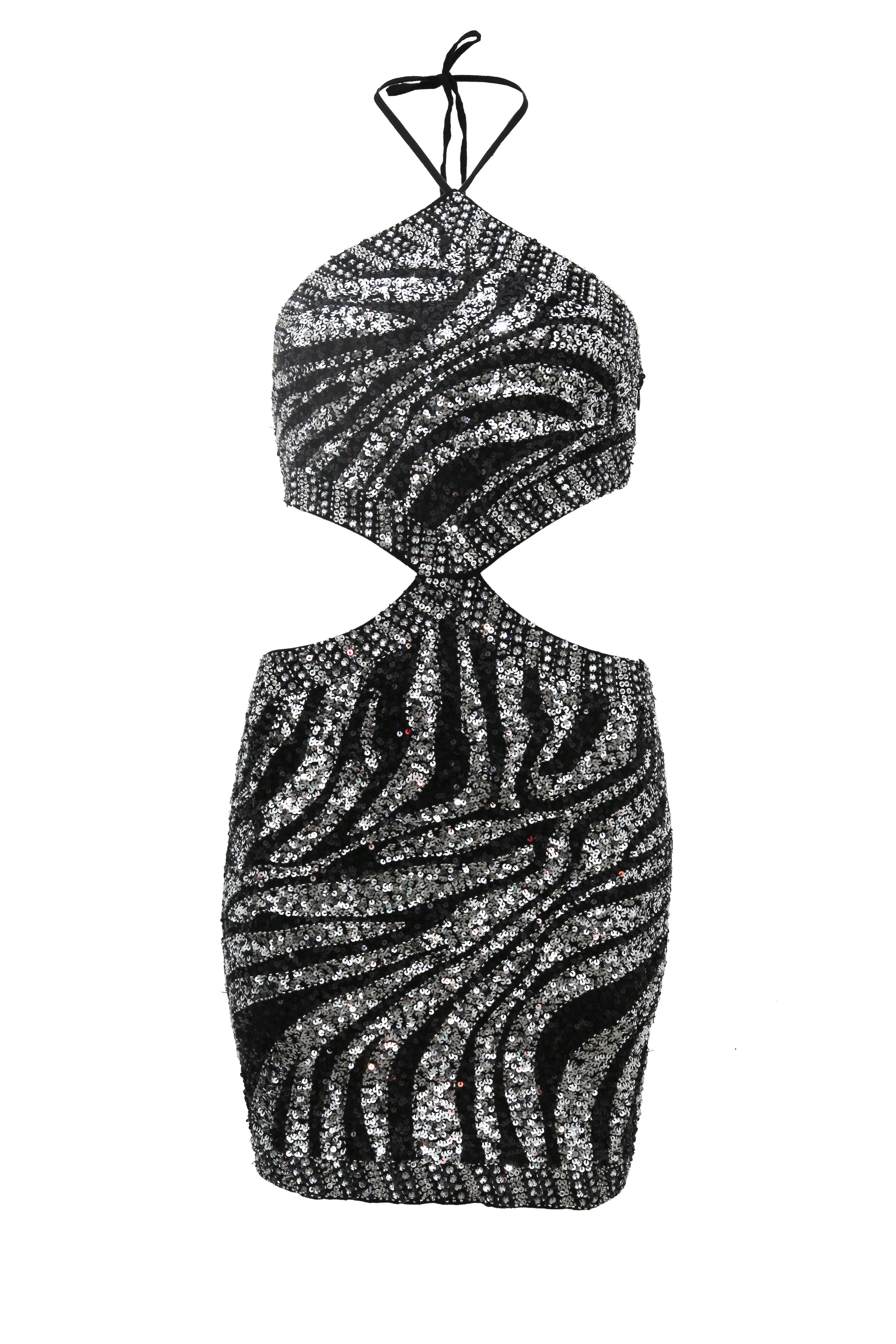 Dress Marble Cut Out