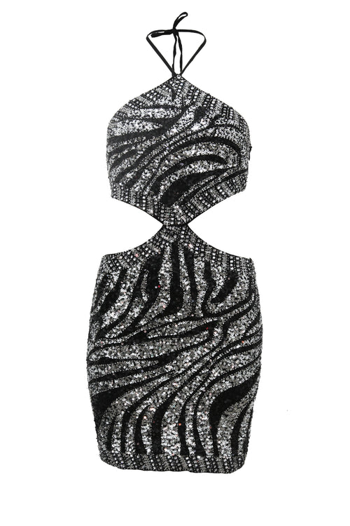 Dress Marble Cut Out
