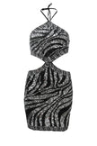 Dress Marble Cut Out