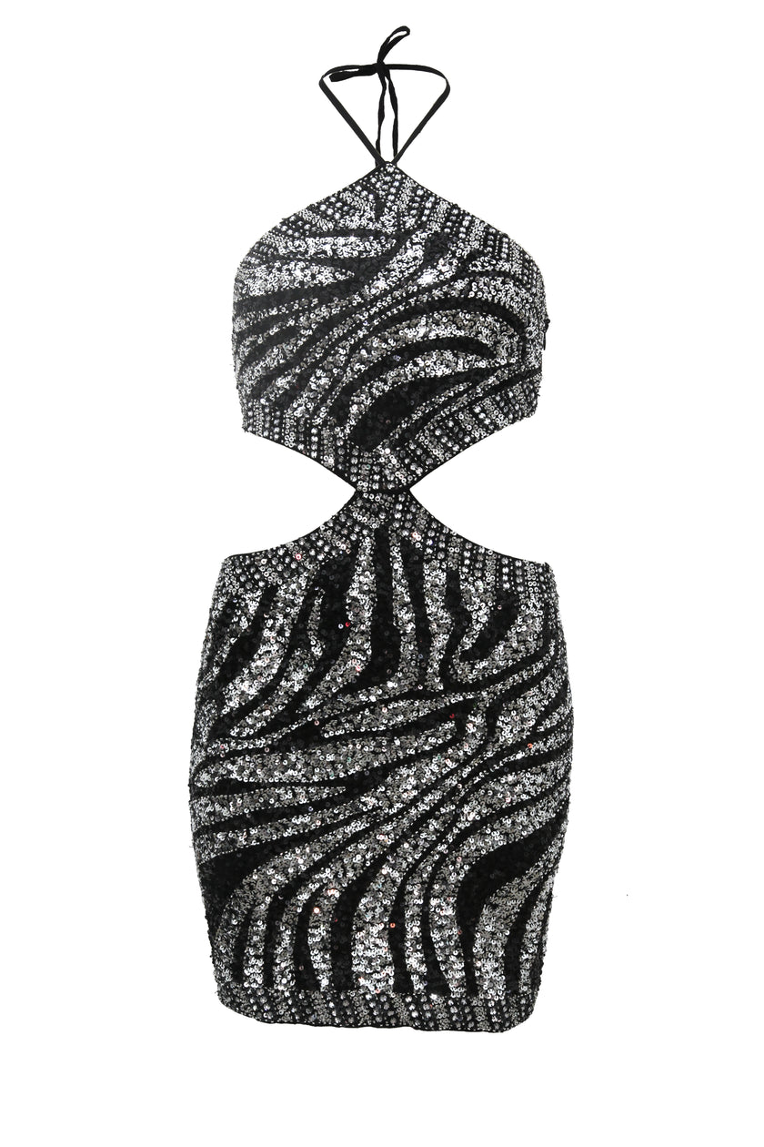 Dress Marble Cut Out