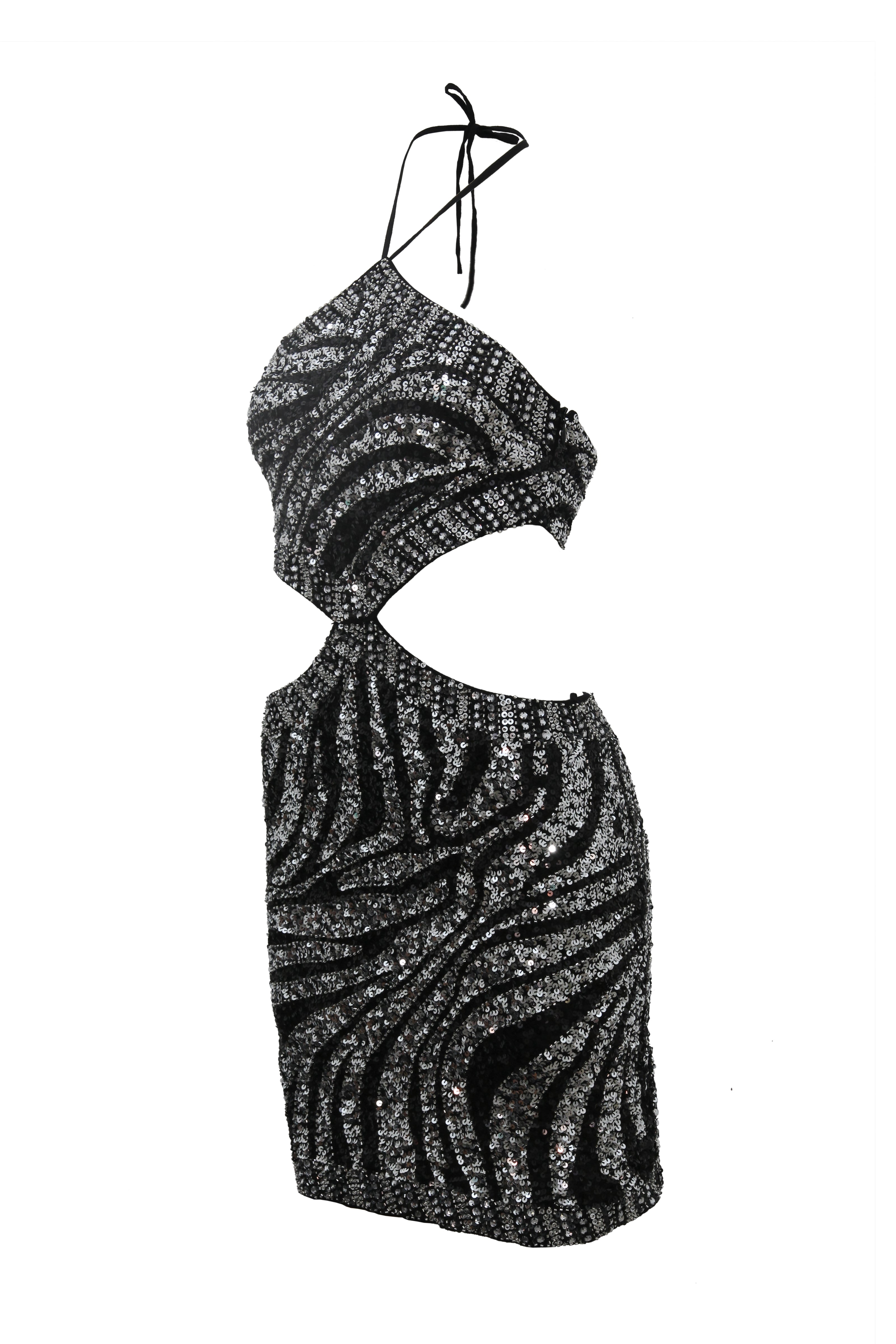 Dress Marble Cut Out