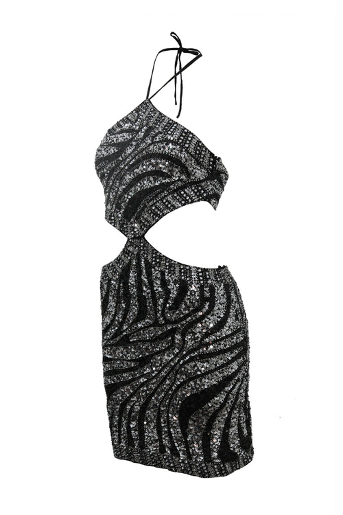 Dress Marble Cut Out