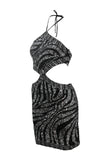 Dress Marble Cut Out