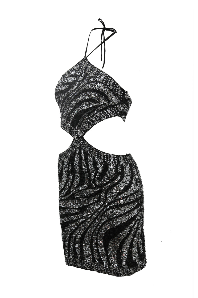 Dress Marble Cut Out