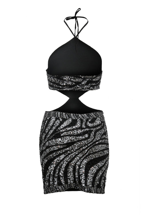 Dress Marble Cut Out