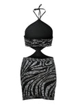 Dress Marble Cut Out