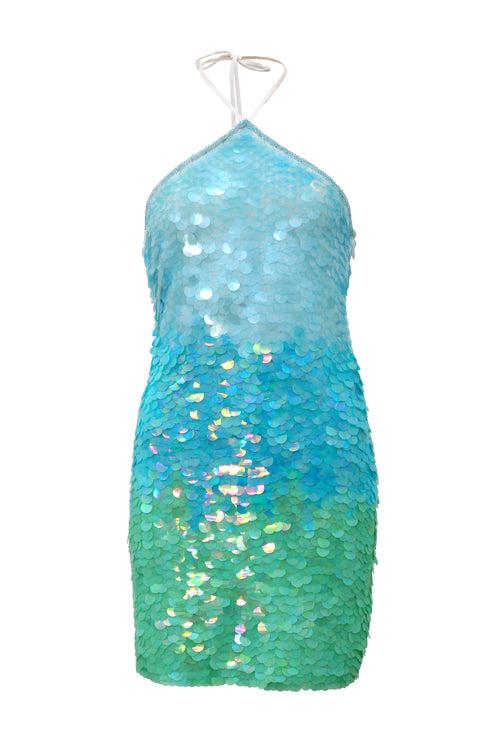 Dress Ombre Aqua