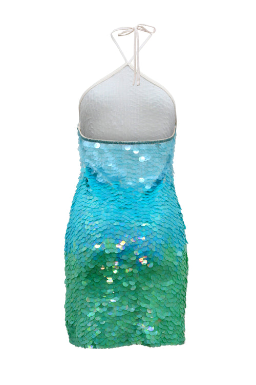 Dress Ombre Aqua