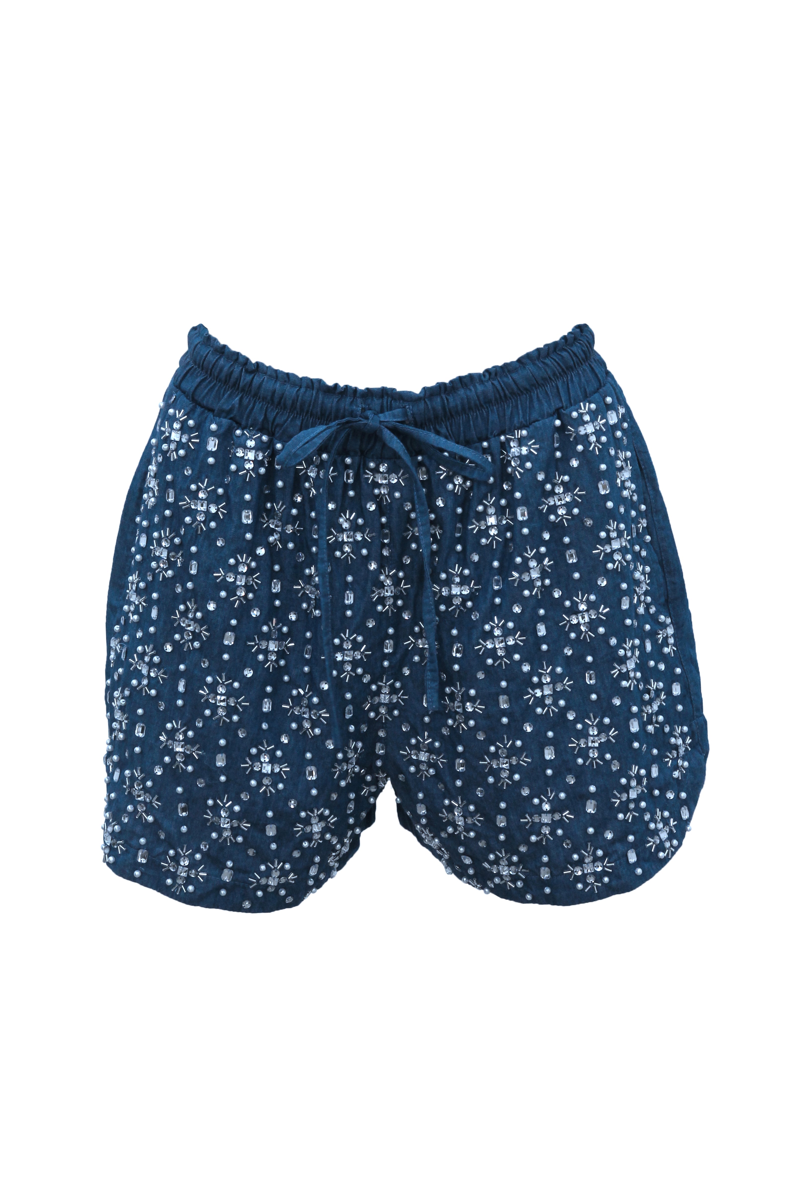 Shorts Denim Pearls