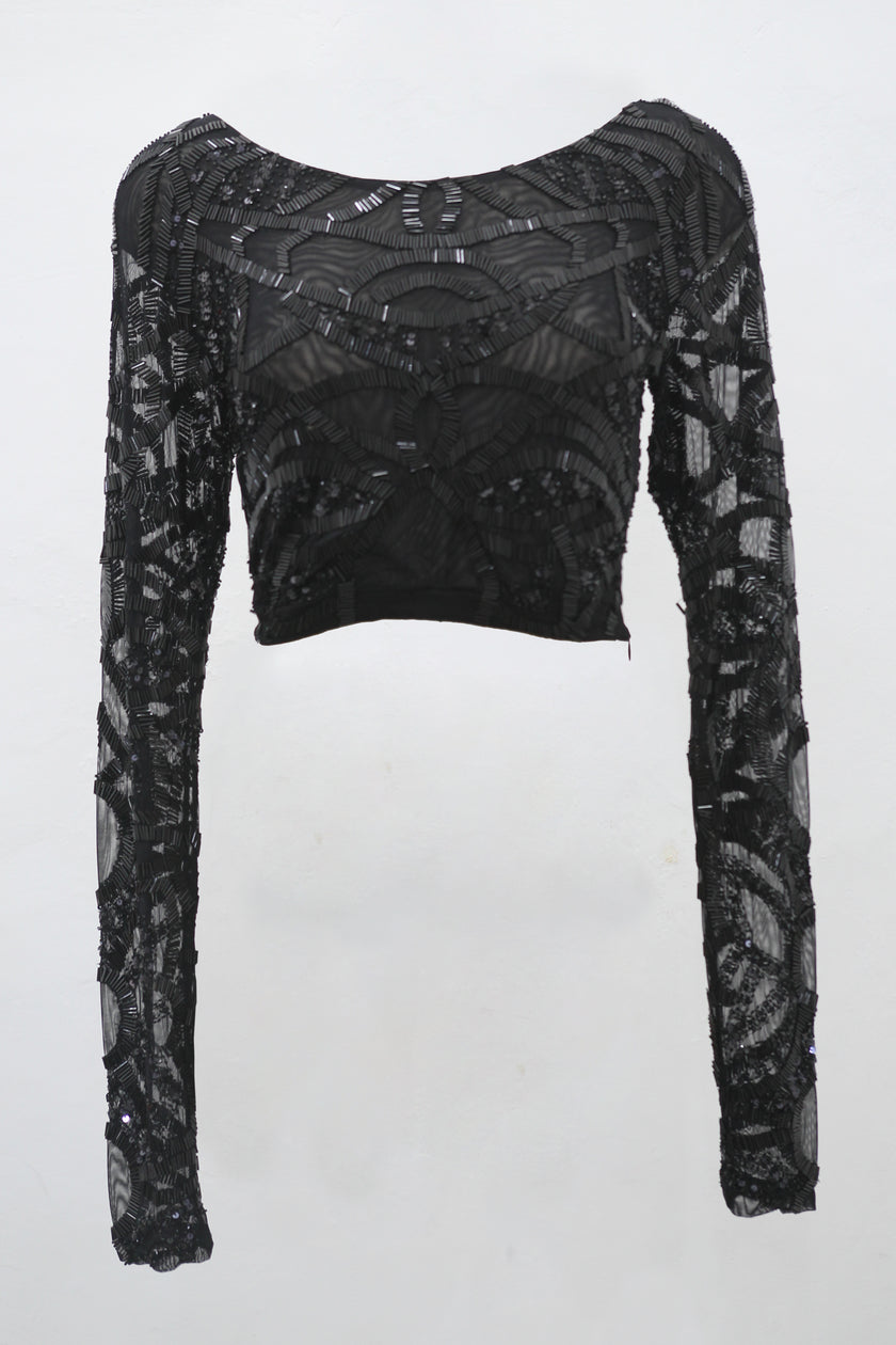 Odessa Crop Top Long Sleeves