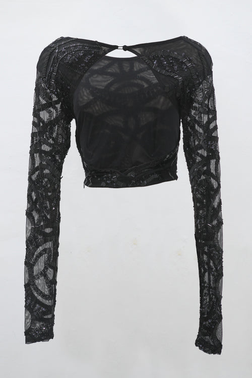 Odessa Crop Top Long Sleeves