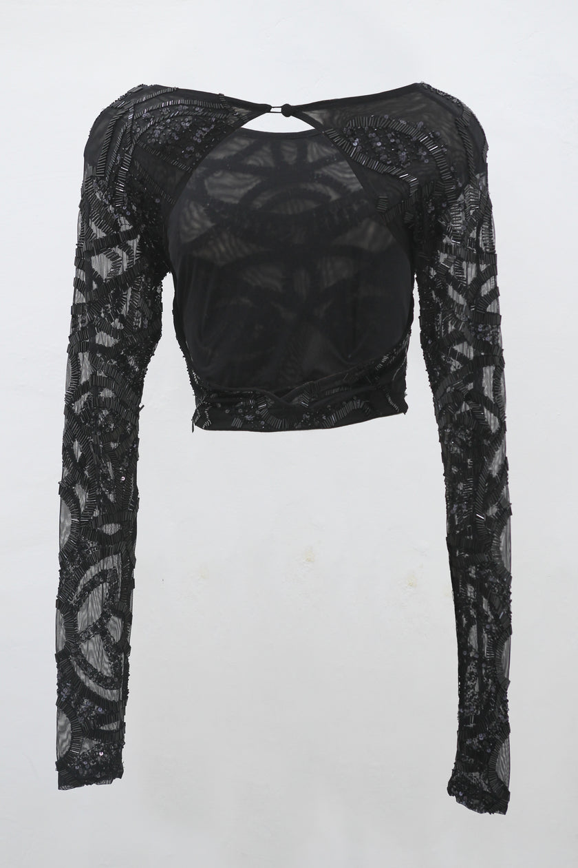 Odessa Crop Top Long Sleeves