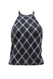 Top Halter Glam black