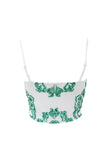 Top Floral white-green
