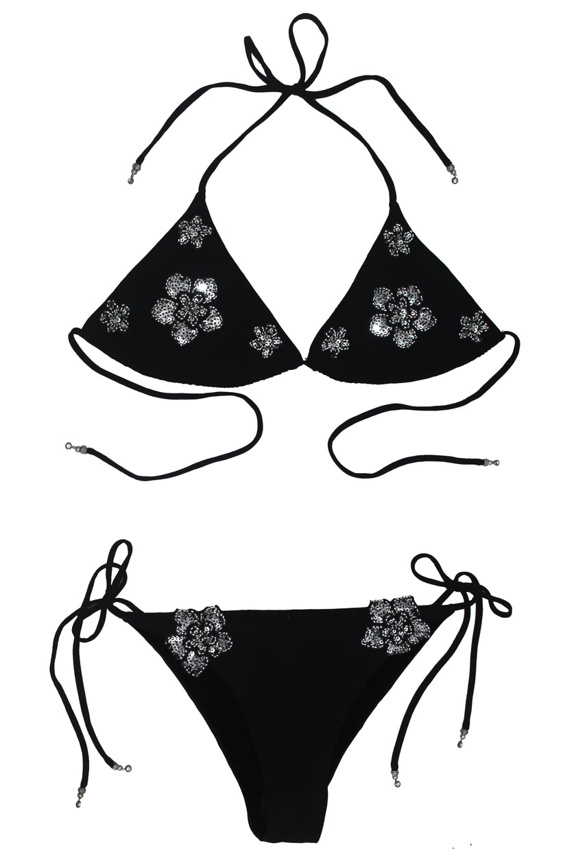 Bikini Flora Black