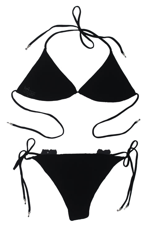 Bikini Flora Black