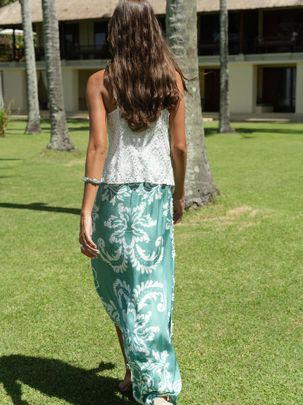 Garden Green Long Skirt